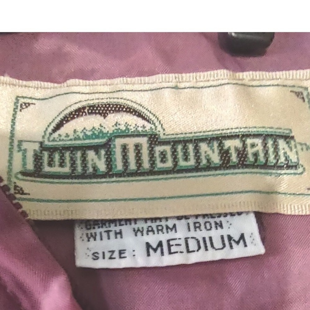 Anorak Twin Mountain Pink Womens M Vintage Gorpcore Retro Windbreaker Pullover - Picture 6 of 9